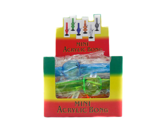 BONG MINI ACRYLIC 6″ 150MM (12 pack)