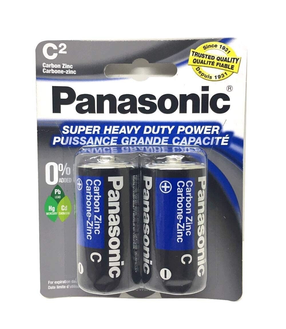 Panasonic AA & C Batteries – Pack of 12