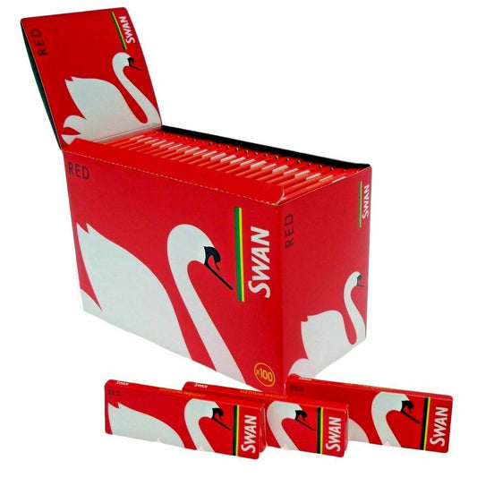 Swan Red Regular/Standard Cigarette Papers – Pack of 100