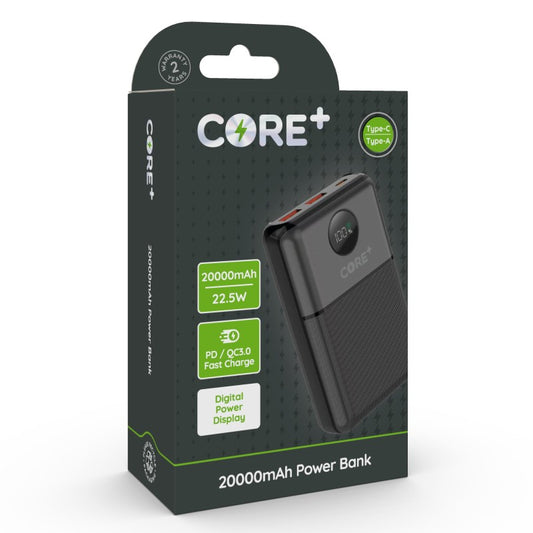 Core+ 20000mAh Power Bank