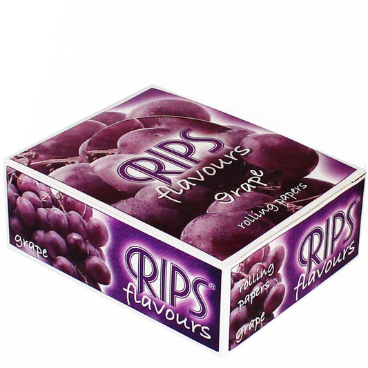 Rips Grape Flavoured Rolling Papers – 1 Pack of 24