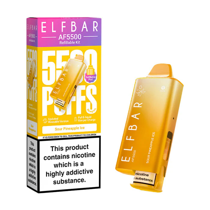ELF BAR AF5500 Refillable Kit, 2% Nic - 5 Packs