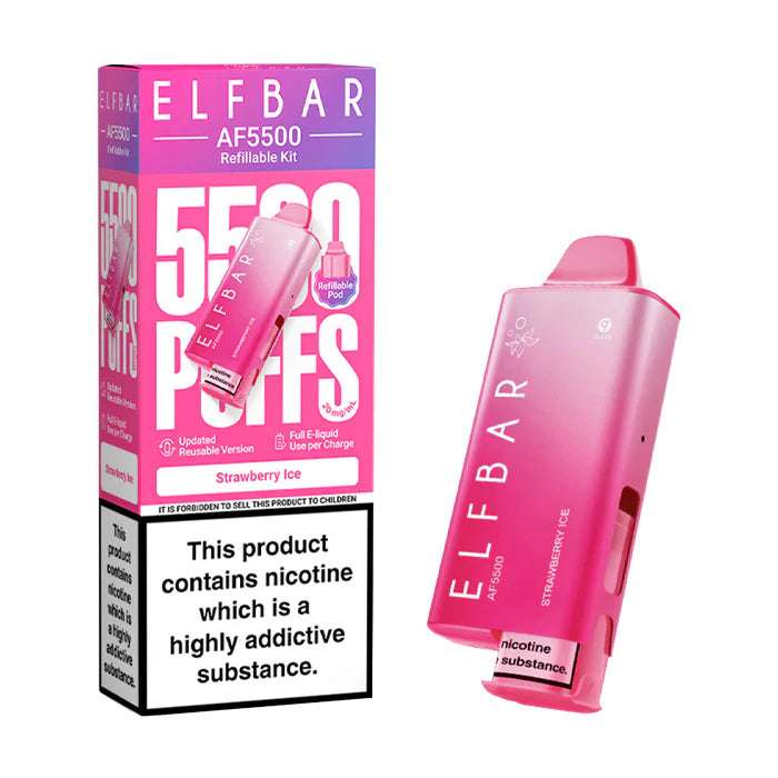 ELF BAR AF5500 Refillable Kit, 2% Nic - 5 Packs