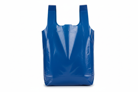 Universal Depot Large Blue Plastic Vest Carrier  single Bags 